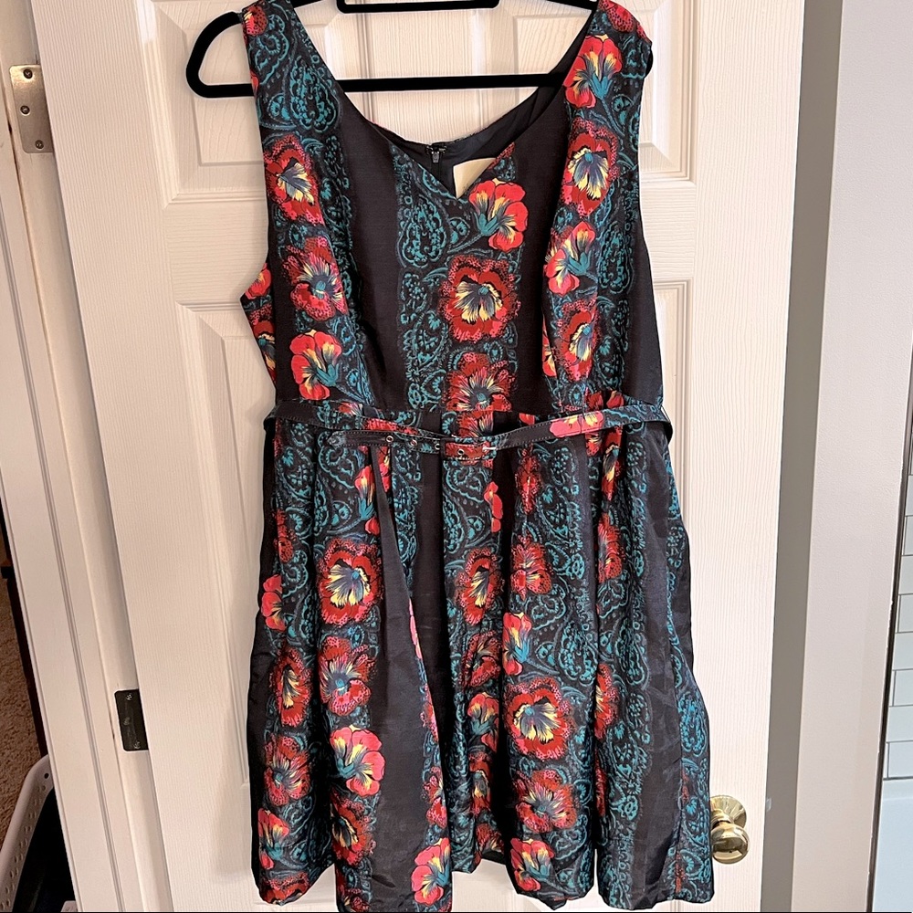 Vibrant floral mini dress